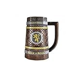 Jarra Juego de Tronos Lannister - Jarra Lannister, 900ml - Taza medieval - Jarra cerveza -...
