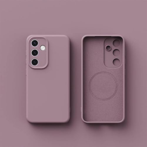 Coque silicone magnétique Samsung S24 Ultra antichoc et compatible chargeur sans fil