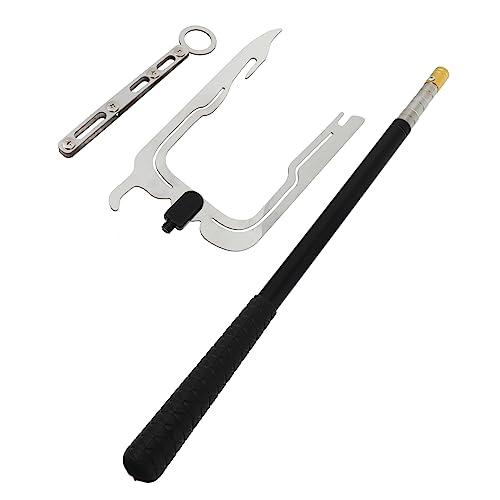 BESPORTBLE Gancho para Muelle Telescópico Multiusos de Acero Inoxidable, Gancho para Cuerda de Amarre, Tirador para Barco Mango Antideslizante, Adecuado para Navegación, Amarre y Fondeo