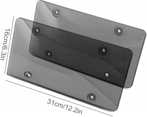 image for ANBOO 2 Pack License Plate Cover, Clear License Plate Protector Licens