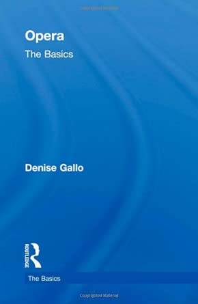 Opera: The Basics Opera: The Basics book cover