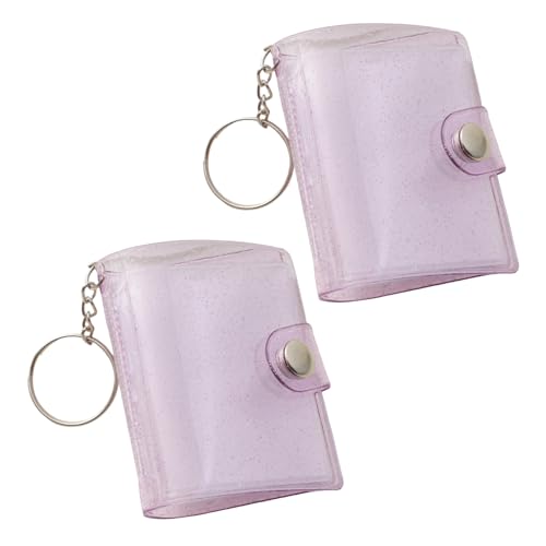 Safe - Album di memoria da 5,5 cm, per 20 foto, in PVC, portachiavi per la famiglia, con inserto per album fotografico