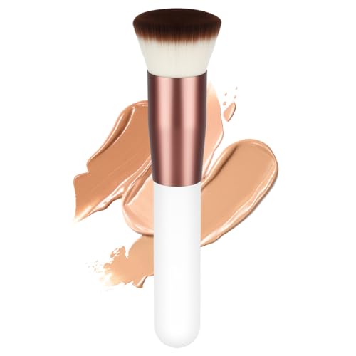 AUAUY Foundation Pinsel Kabuki Make Up Pinsel Flat Top Pinsel Schminkpinsel Kosmetikpinsel - Ideal für Cremige, Pudrige oder Flüssige Foundation