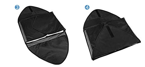 TRAVANDO Hemdentasche mit Falthilfe Koffer Hemden Knitterfrei Hemd packen Blusen Kleidersack Kleidertasche Packtasche Hemdenhülle Reiseutensilien Hemdtasche Organizer Business Anzug