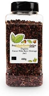 Buy Whole Foods Organic Cacao Nibs Raw (Storage Jar) 480g