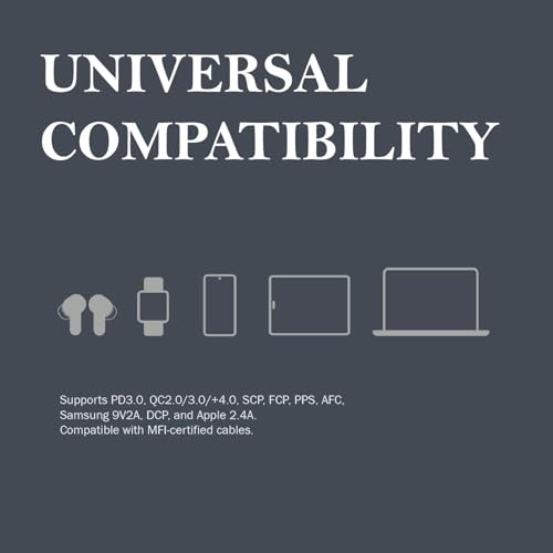 Image of CMF by Nothing Original Charger with Trio Port 65W Ultra-Fast Charging Charger Gan Tech Compatible with Nothing Phone 2A, CMF Phone 1, Nothing Phone 2 (Black)