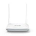 Produktbild Tenda D301 N300 WLAN Router, Modem Router, 2.4GHz Single-Band, 2 * 5dBi Antennen, 4x10/100Mbps-LAN/WAN-Port, WPS, IPTV, WPA2, unterstützt ADSL2/2+ Standard, breitere Abdeckung, Weiß