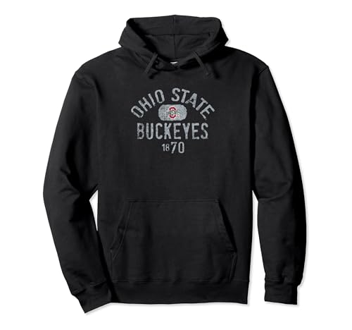 Ohio State Buckeyes Vintage 1870 Black Pullover Hoodie