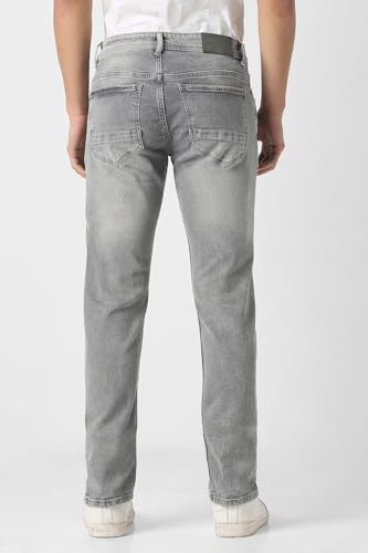 Image of Peter England Men's Skinny Fit Jeans | Denim Mid Washed | Casual Wear | Stylish Bottoms