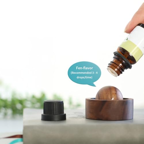 Difusor aromático eléctrico de madera esférico artesanal miniatura 5