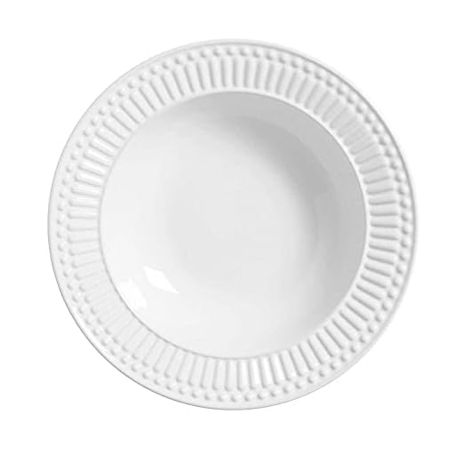 Conjunto C/ 6 Pratos Fundo Roma Branco Ø 22 cm