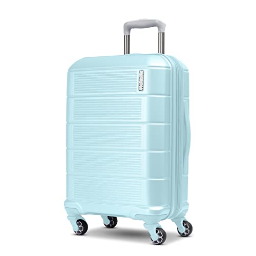 American Tourister Stratum 2.0 Expandable Hardside Luggage With Spinner Wheels, 2Pc Set 20/24, Sky Blue #TOP1