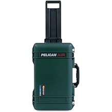 Trekking Green Pelican Air 1535 Carry-on Case - Case empty - Black Handles & TSA locking Latches.