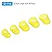 PATIKIL Rubber Finger Tips, 20 Pack Silicone Thumb Fingertip Protector Covers Pads Thimble for Guitar Playing Office Counting Sewing, Yellow 5 Size Assorted