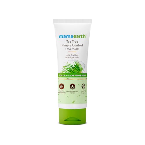 Mamaearth Tea Tree Pimple Control, Anti Acne Face Wash with Tea T...