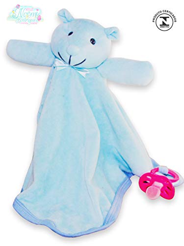 Naninha Plush Ursinho Prendedor de Chupeta (Azul)