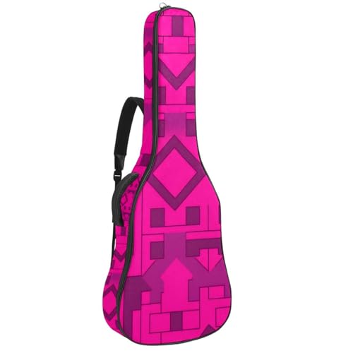 Housse pour guitare acoustique imperméable avec couche de protection antichoc et poches