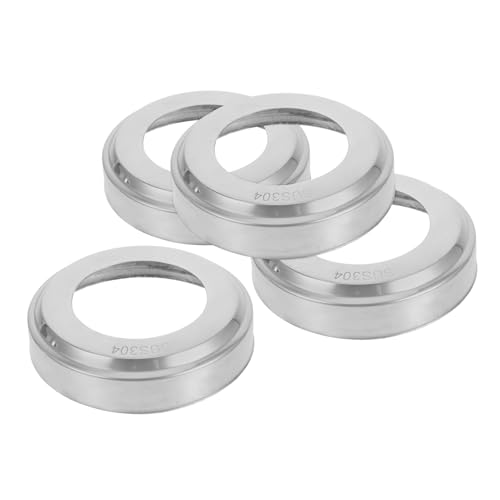 4 tapas de acero inoxidable para escalera de piscina miniatura 1