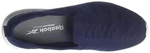 Image of Reebok Women Mesh Out Bound Slip On W Walking Shoes Vector Navy - Proud Pink - White UK 7