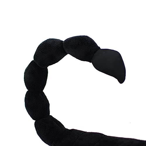 Tiny Heart Simulation Emperor Scorpion Plush Toy, 15.74Inch Black Super Soft Realistic Scorpion Plush Stuffed Animal Toy Figure For Kids Halloween Doll Home Decor Throw Pillow #TOP6