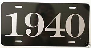 1940 - Placa de matrícula metálica de 40 años, etiqueta de 6 x 12 pulgadas, compatible con Ford Chevy Dodge Buick Chrysler Packard Lincoln NASH