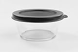 dekorativ auf dem Tisch Tupperware Clear Collection 290 ml schwarz Schale Classic Royal Tafelperle 35810