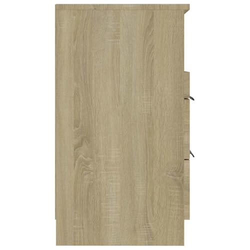 Table de chevet chêne Sonoma compacte pour optimiser les petits espaces - 7