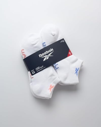 Image of Reebok Womens Low Cut Socks 6 Pack Cushioned Athletic Performance Socks | Breathable, Moisture-Wicking Fabric with Arch Support, a Comfort Toe Seam and Flexible Stretch Fit