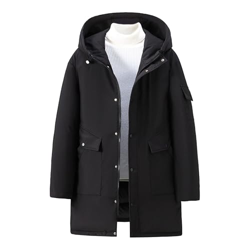 Gabardina larga de invierno para hombre holgada para combatir el frío sin pesadez