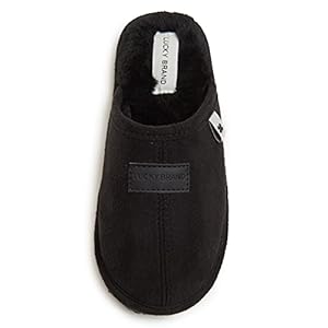 Lucky Brand Boy’s Micro-Suede Scuff Slippers, Kids House Shoes with Plush Lining