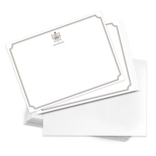 Image of Desert Cactus Sigma Gamma Rho 10 Pack Notecards SGRhos Poodles Divine 9 Stationery Cardstock Includes Envelopes Memo Party Thank You (Notecard Design A)