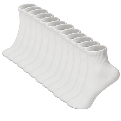 Women's Ankle Socks Cotton Gym Mini Athletic Crew running Sock for women 6 Pairs