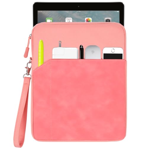 9-11 Inch Tablet Sleeve Case for 11 inch iPad A16 2025, iPad 10.9 (10th Gen),10.9 inch iPad Air (5th Gen),iPad 10.2 (9th Gen),Samsung Galaxy Tab A8/A7/S9/S8/S7/S6/ 10.5' Tablet,9.7in iPad,Pink