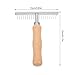 POPETPOP Pet Dog Hair Rake Grooming Brush for Dogs Shedding Dematting Rake Dog Grooming Rake Dog Rake Brush Dog Brush for Grooming Rake Brush for Dogs Bridegroom Clean Comb Wooden