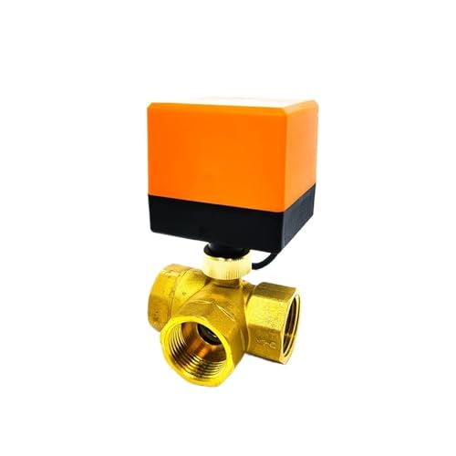 Válvula de conmutación de 3 vías de latón de 1/2" para regular suelo radiante 220V 2