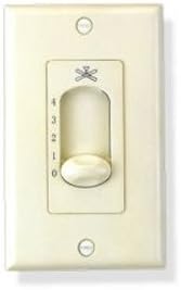 Royal Pacific WC-12 Ceiling Fan Wall Control, Single Slide, Four Fan Speed Controls