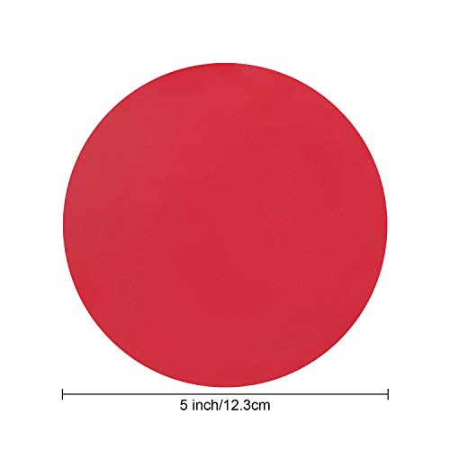 Chuangdi 8 Pieces Rubber Jar Gripper Pads Round Kitchen Coasters Multi-Purpose Bottle Lid Openers, Multicoloured #TOP1