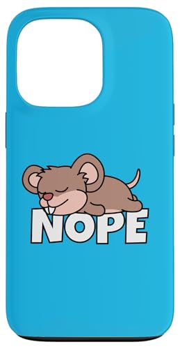 Lazy Rat Not Today Nope ���b�g �X�}�z�P�[�X iPhone 13 Pro �p