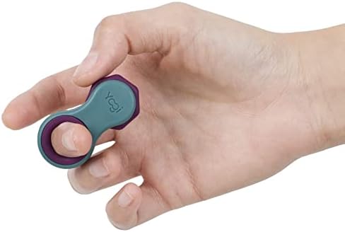 Yogi Fidget Toy for Adults & Kids, Stress Relief Spinner, 5 Silicone Rings