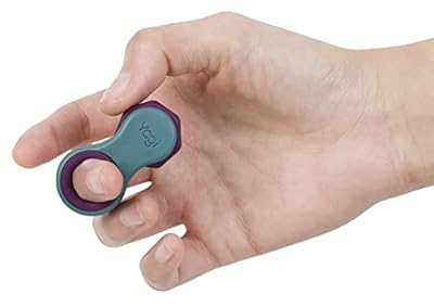Yogi Juguete antiestrés, hilanderos para Adultos, Alivio de la ansiedad, ADHD, Add y Autismo, Juguetes silenciosos para Adultos y niños, Cinco tamaños de Anillo (Turquesa-púrpura) | Ya disponible en tu tienda friki favorita! En mundofriki.es!