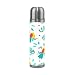 KAAVIYO Pappagallo Tucano Foglie Uccello Carino Termica Bottiglia d'Acqua Sportive Termos 500 ml Borraccia in Acciaio Inox Portatile Matraccio Sottovuoto Imballaggio in Pelle