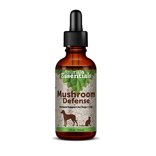 Animal Essentials Mushroom Defense Supplement, 1 Oz - Certified Organic Herbs, Alcohol-Free, Enhances Immune System #TOP13
