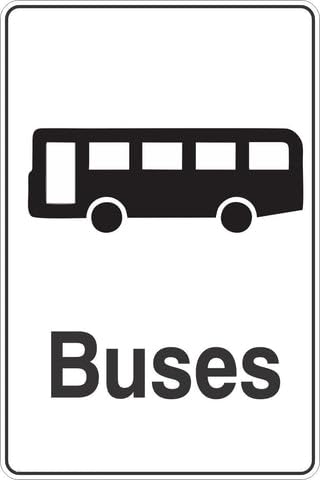 Buses Safety Signs 8x12 Metal Tin Sign Garage Man Cave Wall Decor