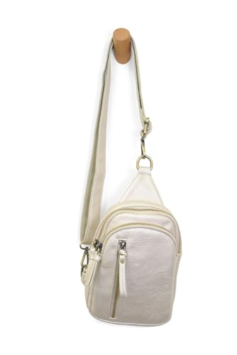 Image of Joy Susan Skyler Sling Bag: Vegan Leather, Zippered Closure, Brass Plated Hardware