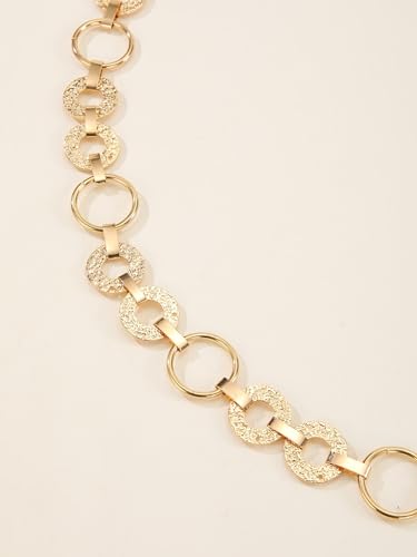 Floerns Women's Hollow Out Circle Shape Waist Belt Wedding Sash for Dress3