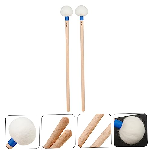 2 Baquetas de Percusión con Cabeza de Fieltro Azul miniatura 4