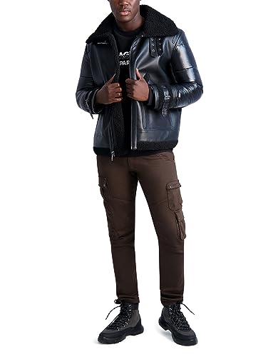 Image of KARL LAGERFELD Men's Karl Lagerfeld Paris Men's Casual Aviator Jacket