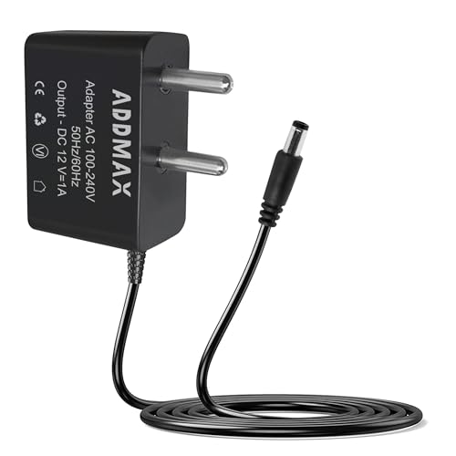 Image of ADDMAX 12V 1A DC Power Adapter | SMPS Power Supply | AC 100-240V to DC 12 Volt 1 Amp Converter | Compatible with CCTV Camera, LCD Monitor, Router, Set Top Box, LED Strip, TV Box