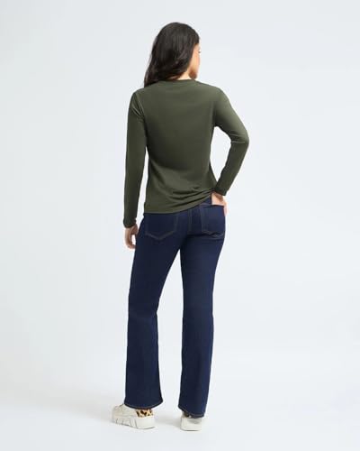 Image of Wellbi Bamboo Tshirt for Women | Full Sleeve Top | Soft Breathable Eco-Friendly Bamboo Fabric | Hypoallergenic Sustainable Fashion & Skin-Friendly Wear