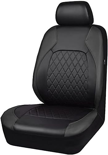 APARC Seat Cover Sets Car for Toyota Hilux (AN120/AN130) 8.Gen 2015 2016 2017 2018 2019 2020 2021 2022 2023, Full Leather NonSlip Waterproof Breathable Seat Cushion Protector,A/Black